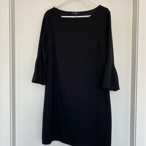 GAP Bell Sleeve Black Dress Size Large
